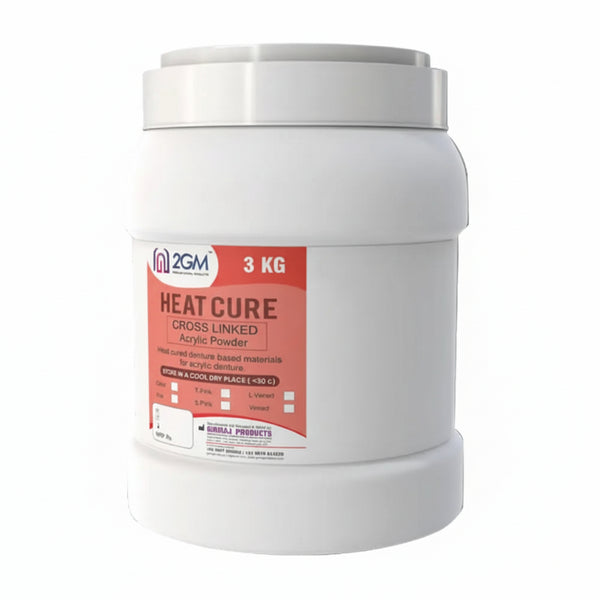 2GM Heat Cure Acrylic Powder – Pink, Clear & Veined