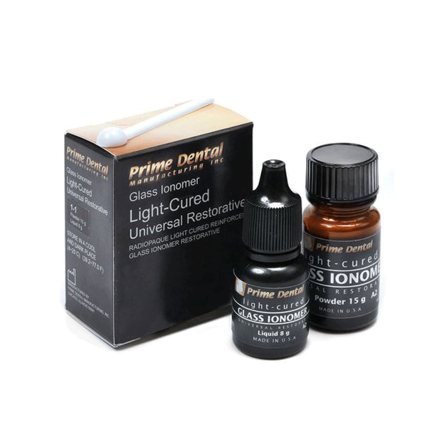 Light-cured resin-reinforced glass ionomer restorative for dental use.