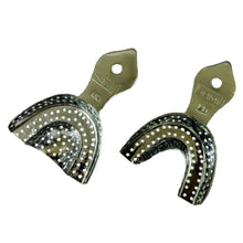 Samit Metallic Perforated Dentulous Impression Trays (Pack of 5)
