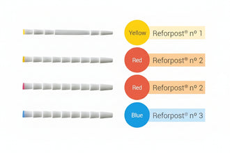 Angelus Reforpost Fibre Glass Posts - Serrated