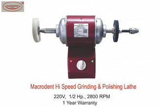 Macrodent Hi Speed Grinding & Polishing Lathe