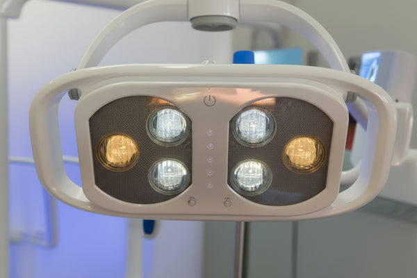 Dental chair led white and yellow